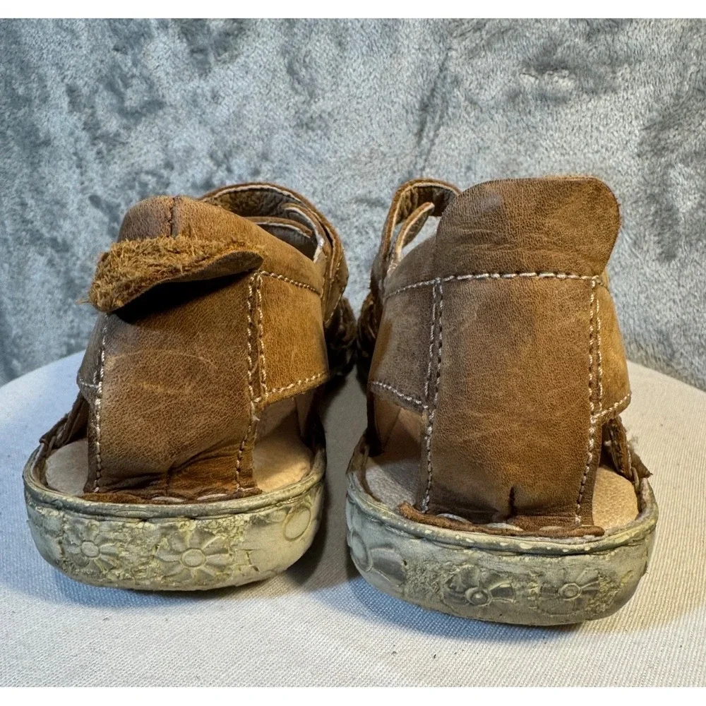 JOSEF SEIBEL ROSALIE 45 LEATHER SHOES BRANDY CAPRI SIZE 39 trendy boho hippie